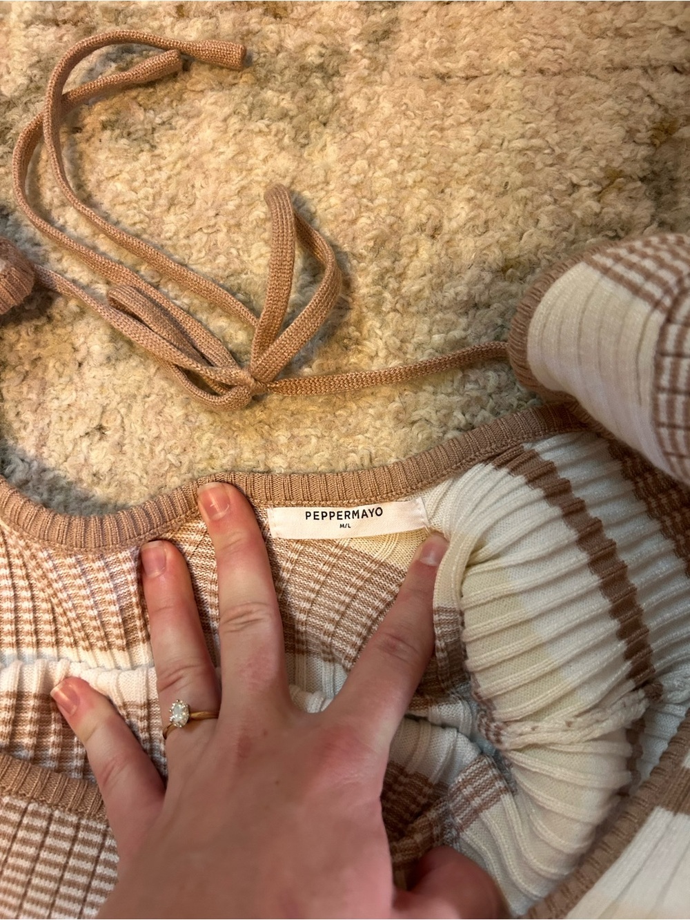 Peppermayo Striped Knit Dress - Picture 2 of 3